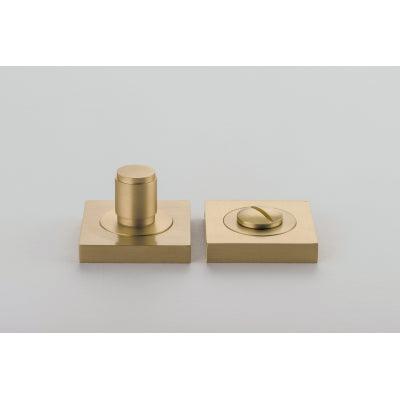 Iver Privacy Turn Berlin Rose Square Concealed Fix Pair Brushed Brass H52xW52xP35mm