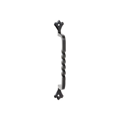 Tradco Cabinet Pull Handle Iron Twist Matt Black L187xP39mm