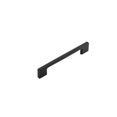 Iver Cabinet Pull Cali Matt Black With Backplate L173xW24xP31mm CTC128mm