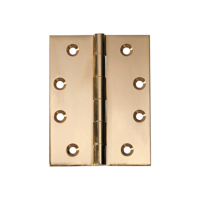 Southern Design Group Fixed Pin Hinge - H100xW75mm - Polished Brass Finish