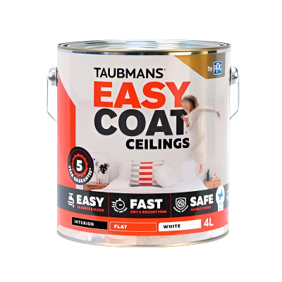 Taubmans Easycoat Ceiling Paint Flat- White