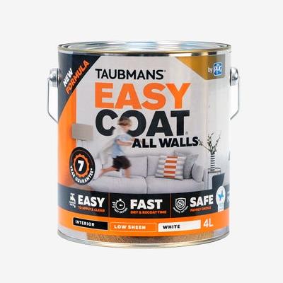 Taubmans Easycoat Interior Walls Low Sheen- White