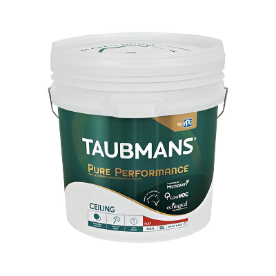 Taubmans Pure Performance Ceiling Paint Flat- White