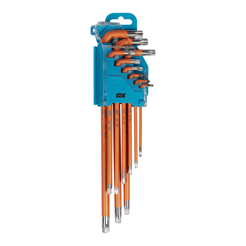 OX Pro Tamperproof Torx Key Long 9pc Set