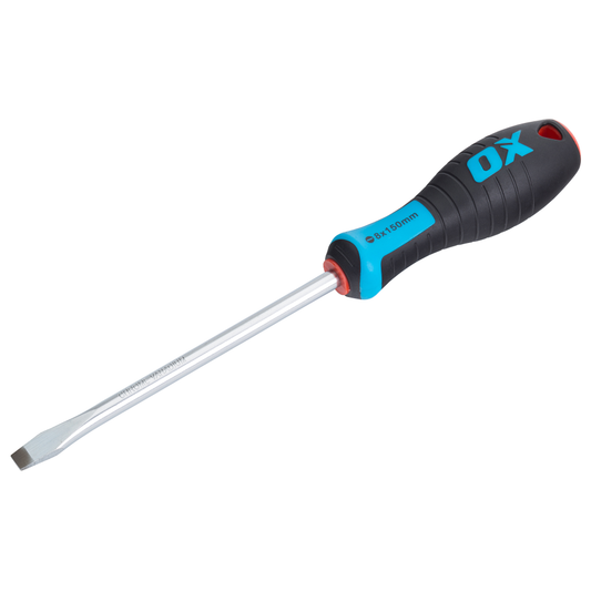 OX Pro Slotted Flared Screwdriver 150x8mm