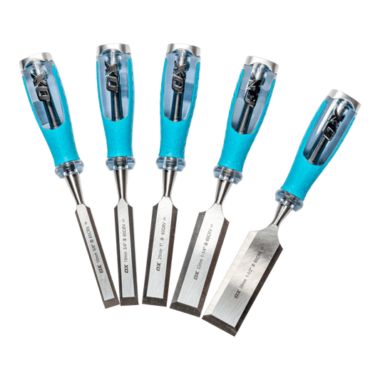 OX-Pro 5 piece chisel set 16mm - 38mm