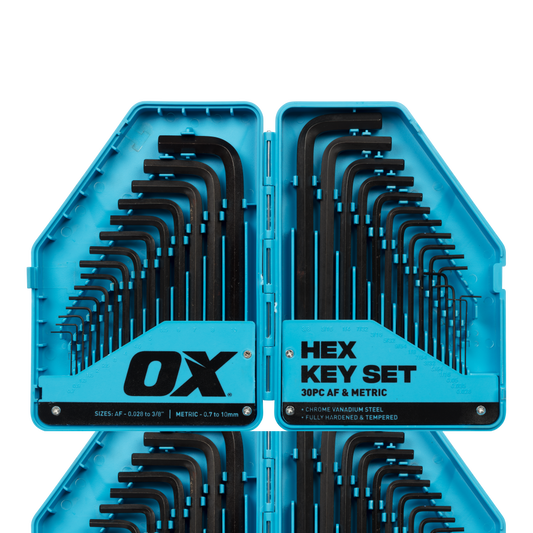 OX Trade Hex Allen Key 30pc Set