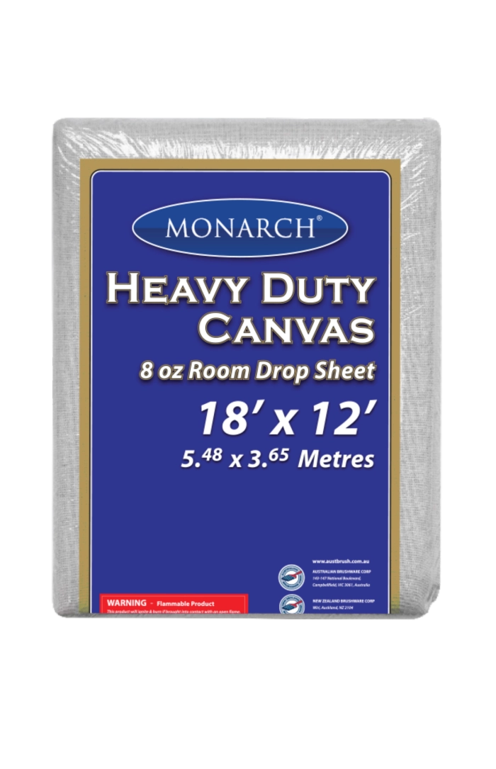 Monarch Heavy Duty Canvas Drop Sheet 18 x 12