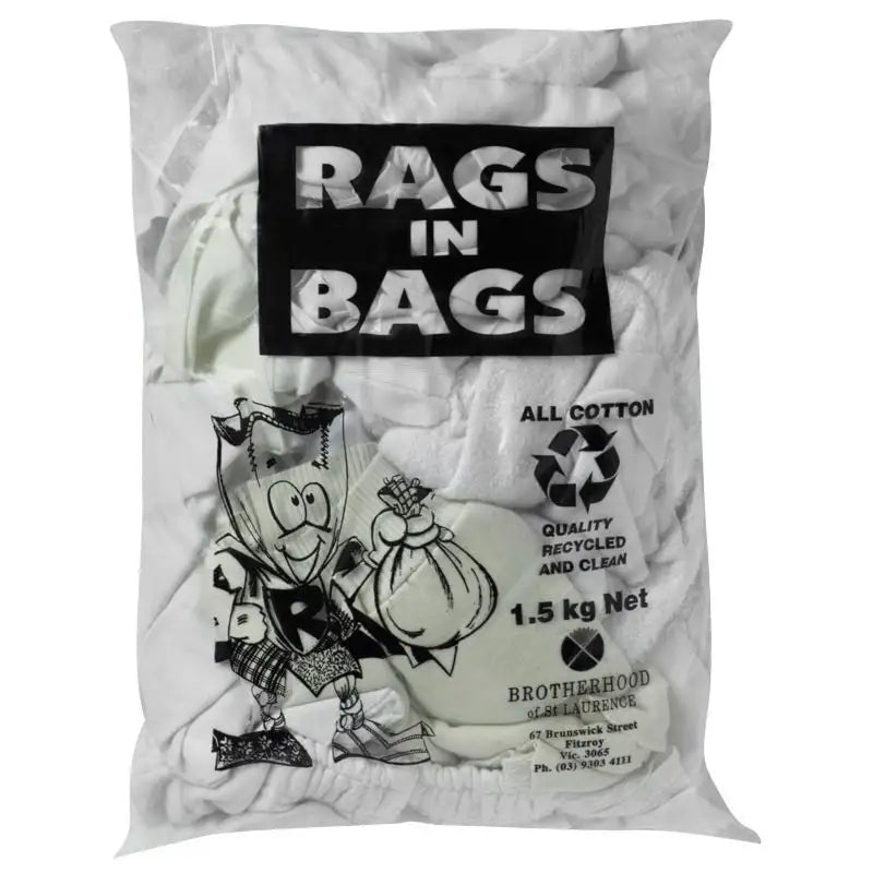 Rags Cloth White 1.5Kg