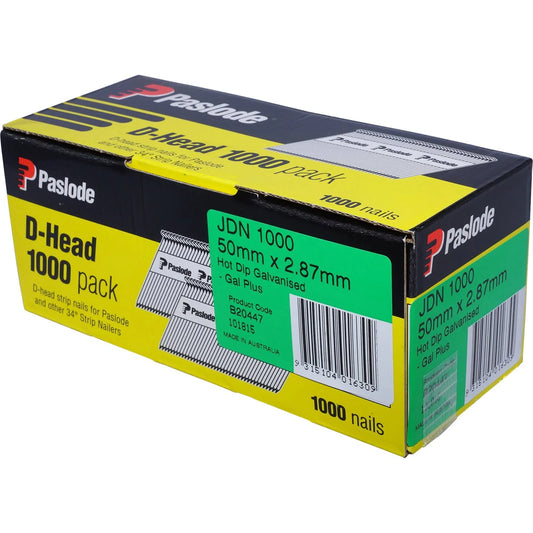 Paslode D-Head JDN 50x2.87mm 1000PK