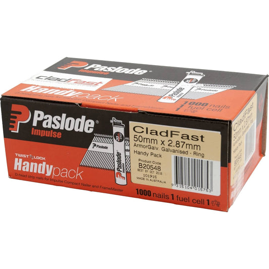 Paslode CladFast 50x2.87mm 1000PK w/ Fuel Cell