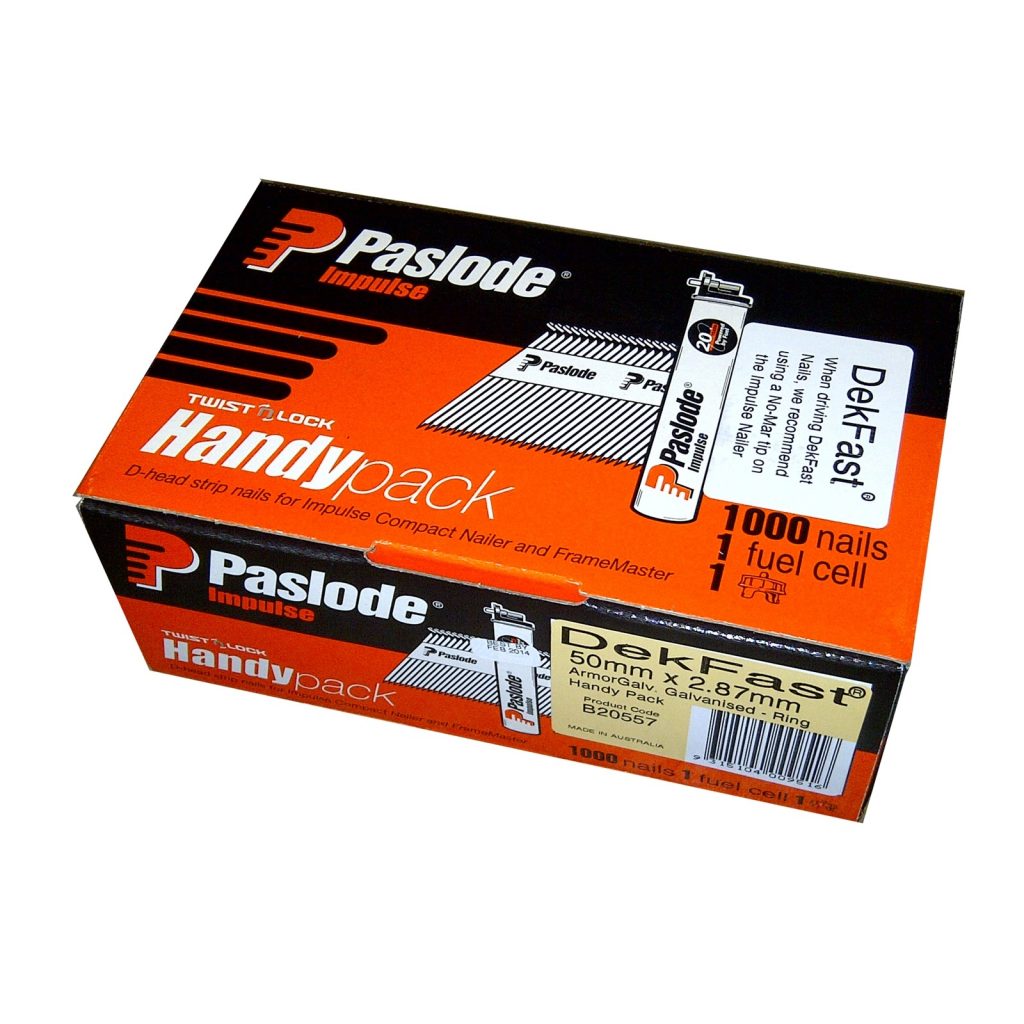 Paslode DekFast 50x2.87mm 1000PK w/ Fuel Cell