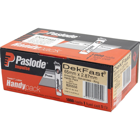 Paslode DekFast 65x2.87mm 1000PK w/ Fuel Cell