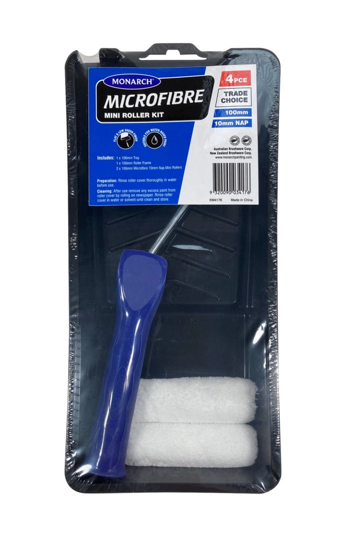 Monarch Microfibre Mini Roller Kit - 10mm Nap 100mm