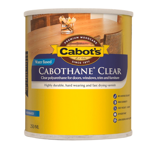 Cabot's Cabothane Clear Water Based- Satin 250ml