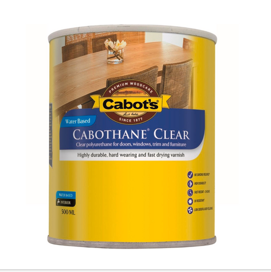 Cabot's Cabothane Clear Water Based- Gloss 500ml