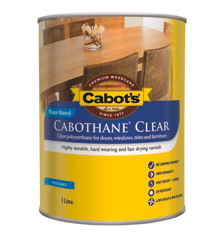 Cabot's Cabothane Clear Water Based- Matt 1L