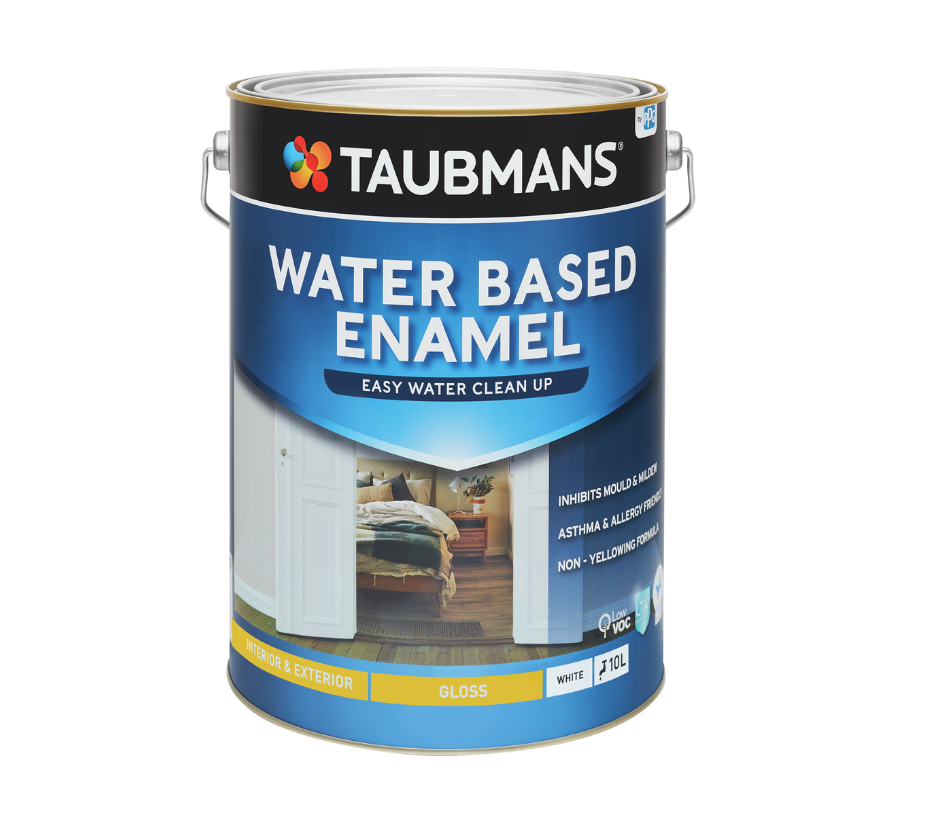Taubmans Water Based Enamel Paint 10L- White Gloss