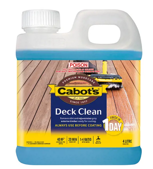 Cabot's Deck Clean 4L