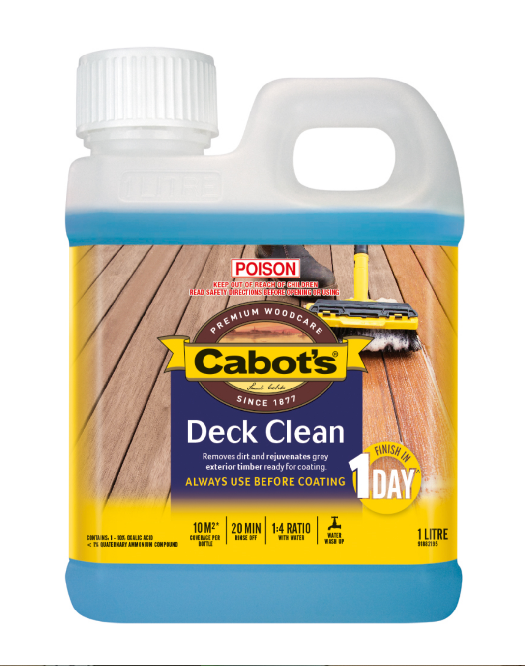 Cabot's Deck Clean 1L – Village Hardware