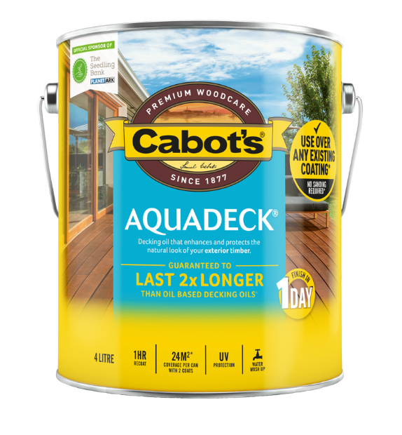 Cabot's AquaDeck- Merbau 4L