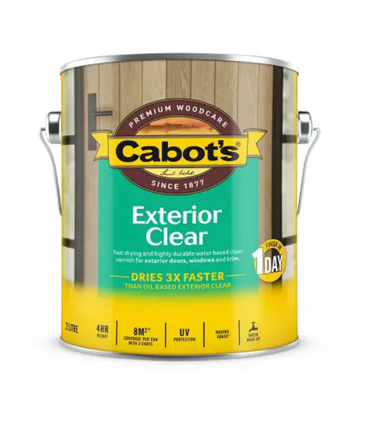 Cabot's Exterior Clear Water Based- Matt 2L