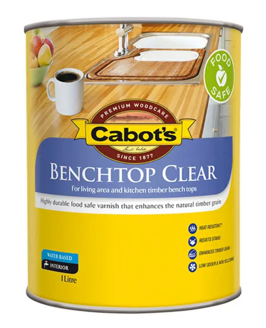 Cabot's Bench Top Clear Water Based- Gloss 1L