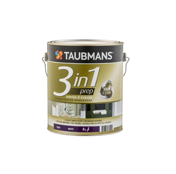 Taubmans 3in1 Primer/Sealer/Undercoat 4L- White