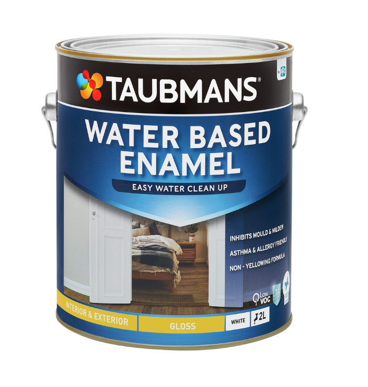 Taubmans Water Based Enamel Paint 2L- White Gloss