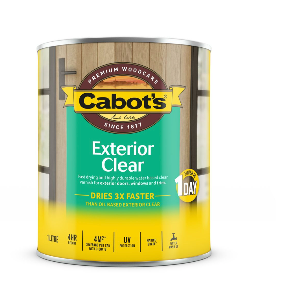 Cabot's Exterior Clear Water Based- Satin 1L