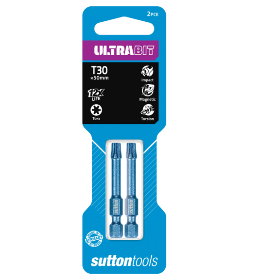 Sutton UltraBit Torx T30 x 50mm 2PK