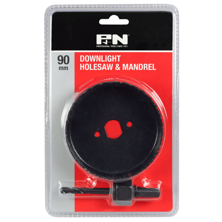 P&N Downlight Holesaw & Mandrel 90mm