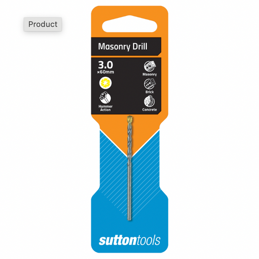 Sutton Masonry Drill Bit 3mm