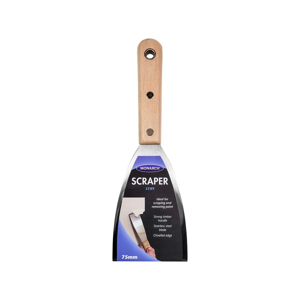 Monarch Timber Handle Scraper Stiff 75mm – Village Hardware