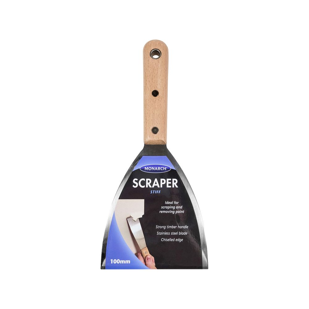 Monarch Timber Handle Scraper Stiff 100mm – Village Hardware