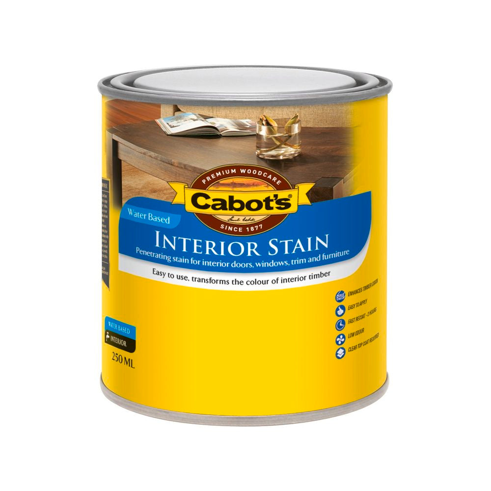 Cabot's Interior Stain Water Based- Walnut 250ml